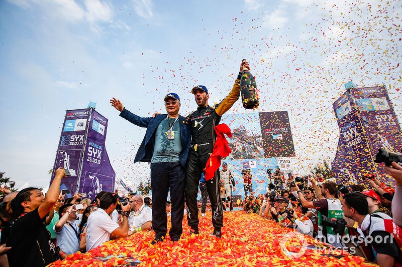 Jean-Eric Vergne, DS TECHEETAH, celebrates victory