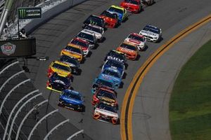 Ricky Stenhouse Jr., Roush Fenway Racing, Ford Mustang Fastenal, Matt DiBenedetto, Leavine Family Racing, Toyota Camry Procore