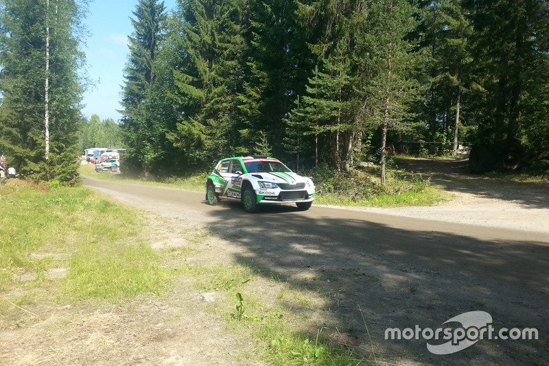 Kalle Rovanpera, Jonne Halttunen, Skoda Fabia R5, Skoda Motorsport