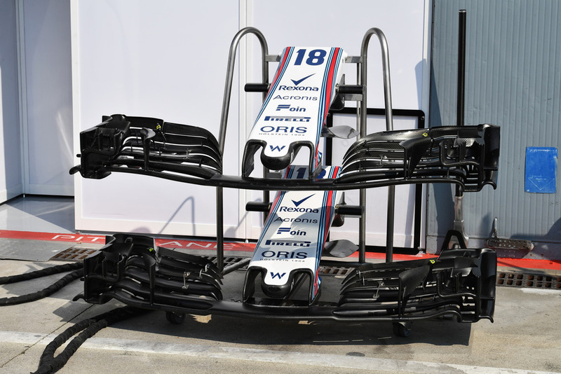 Williams FW41 nose and front wings