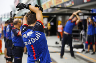 Toro Rosso pit stop antrenmanı