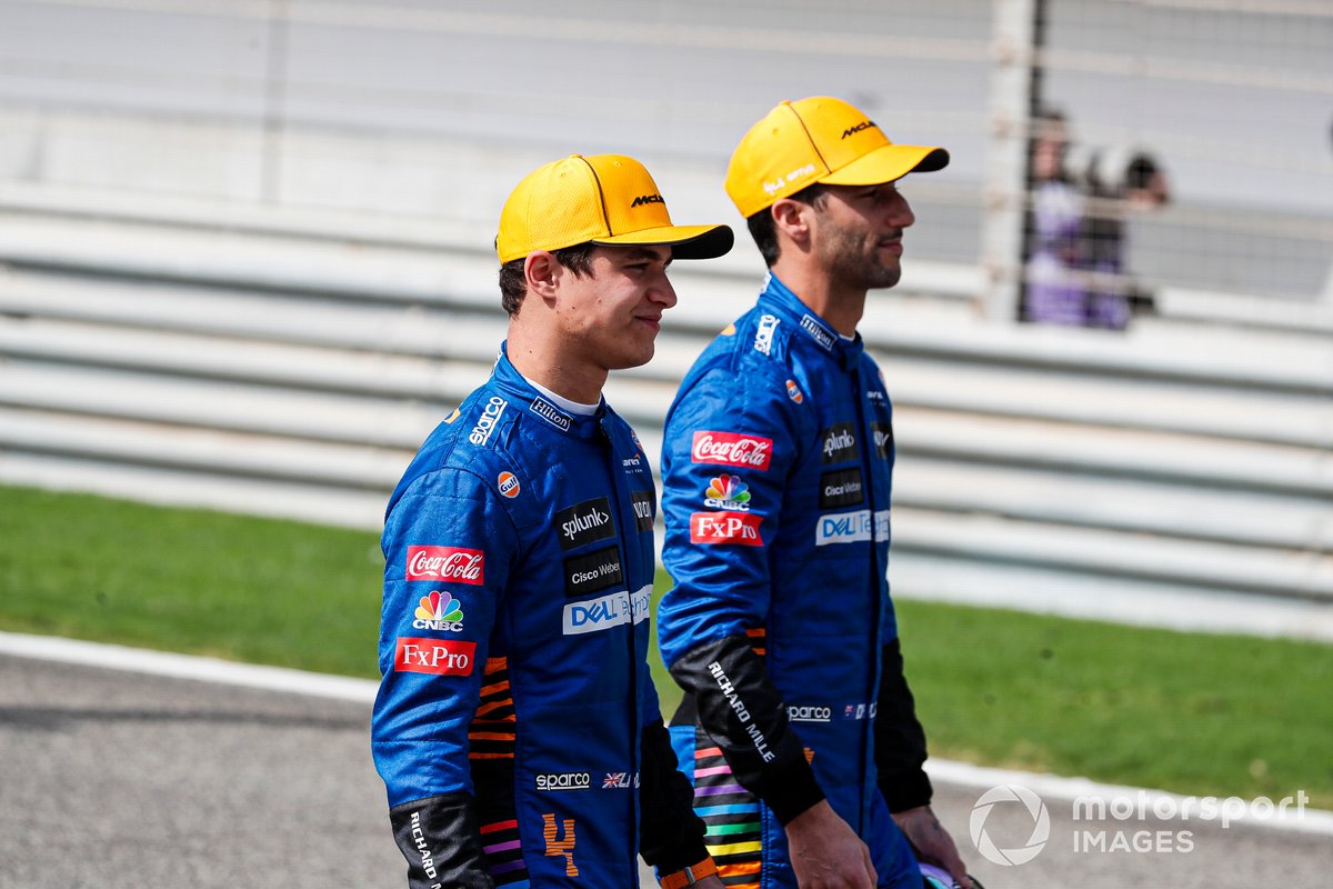 Lando Norris, McLaren e Daniel Ricciardo, McLaren