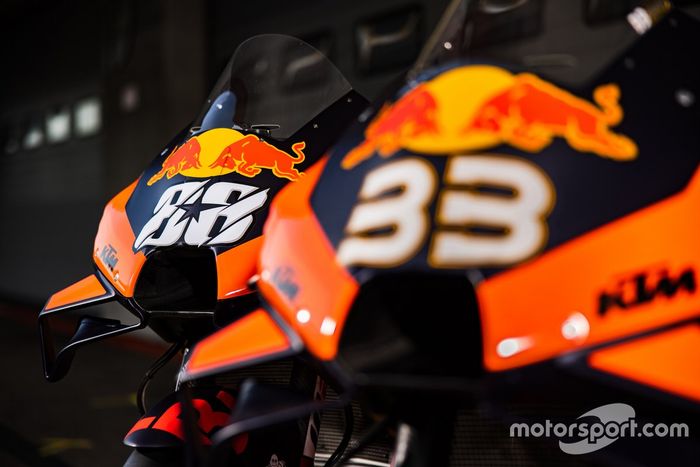 Motos de Miguel Oliveira, Red Bull KTM Factory Racing y Brad Binder, Red Bull KTM Factory Racing