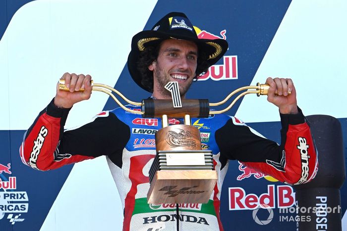 Podio: ganador Alex Rins, Team LCR Honda