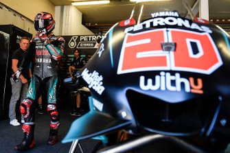 Pole sitter Fabio Quartararo, Petronas Yamaha SRT
