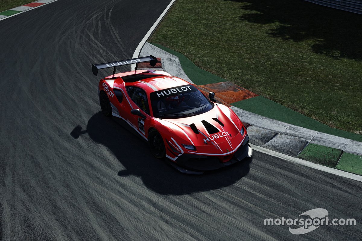 Ferrari 488 Challenge Evo в виртуальных гонках