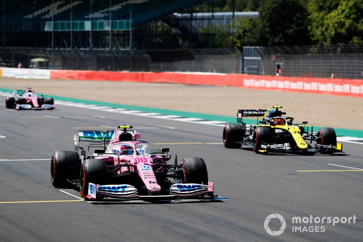 Lance Stroll, Racing Point RP20, Esteban Ocon, Renault F1 Team R.S.20, Nico Hulkenberg, Racing Point RP20