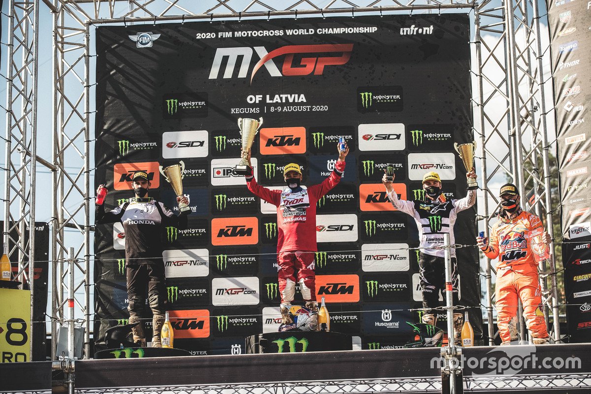 Glenn Coldenhoff, Standing Construct GasGas Factory Racing, Tim Gajser, Team HRC, Romain Febvre, Monster Energy Kawasaki Racing Team y Jeffrey Herlings, Red Bull KTM Factory Racing