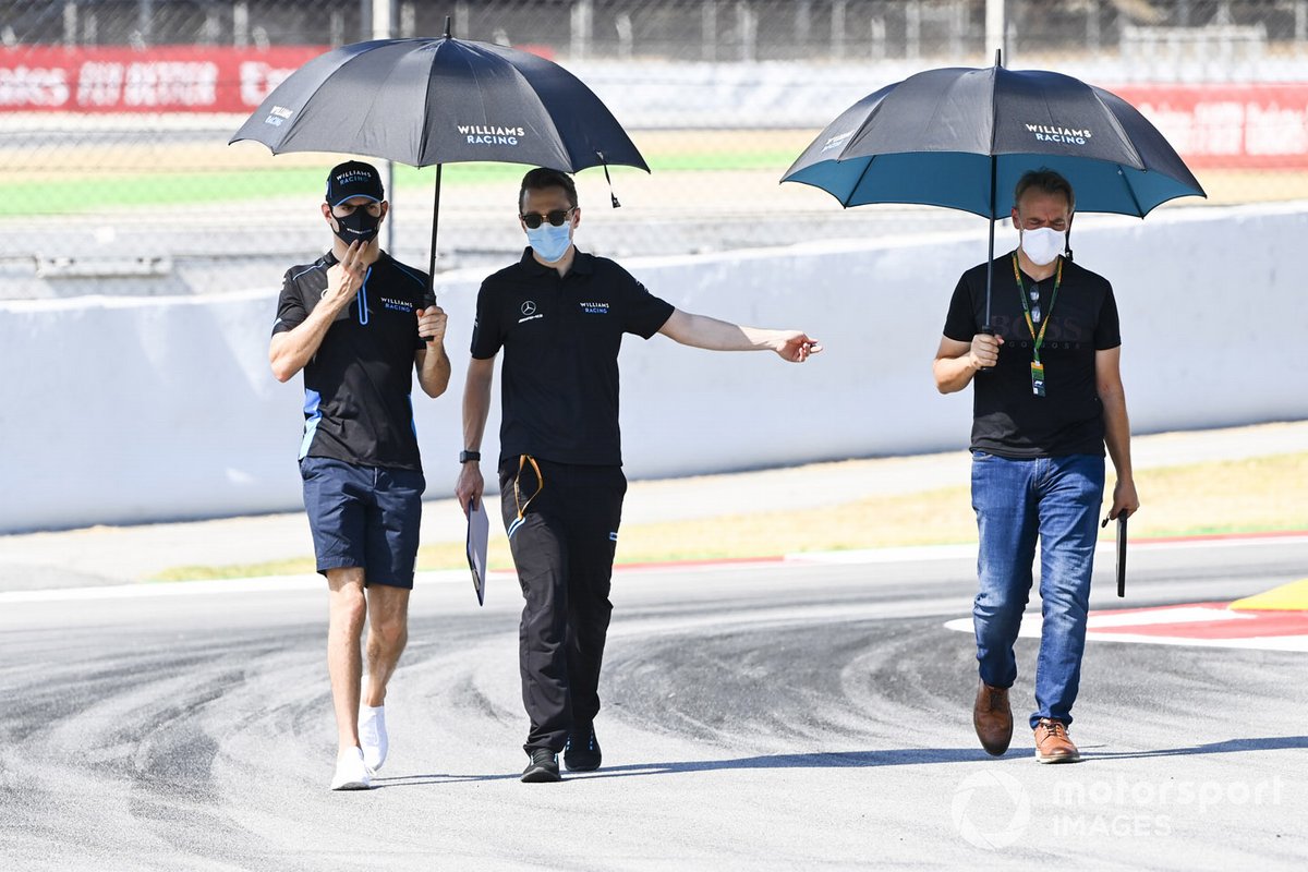 Николя Латифи, Williams Racing, прогулка по трассе
