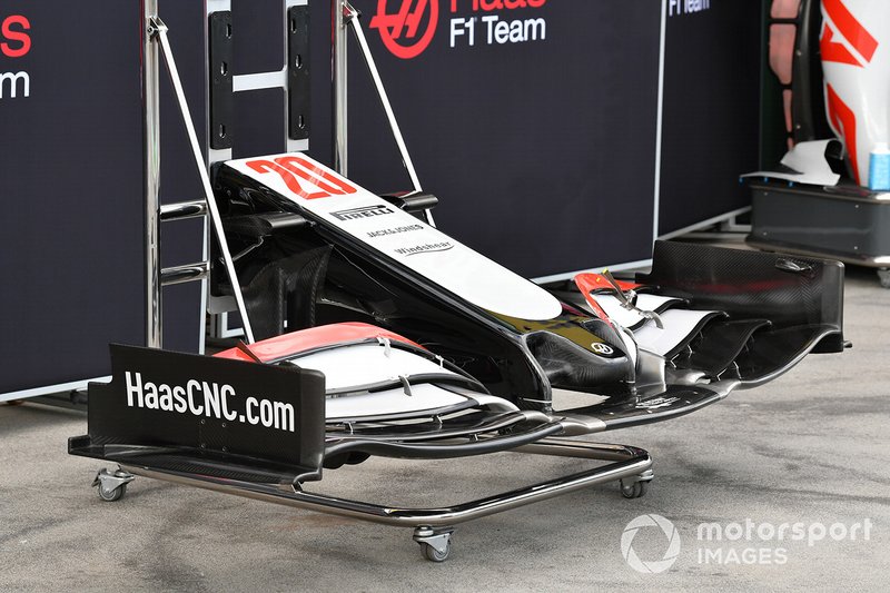 Haas nose and front wing