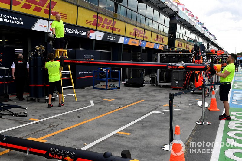 Le rangement du matériel chez Red Bull Racing 