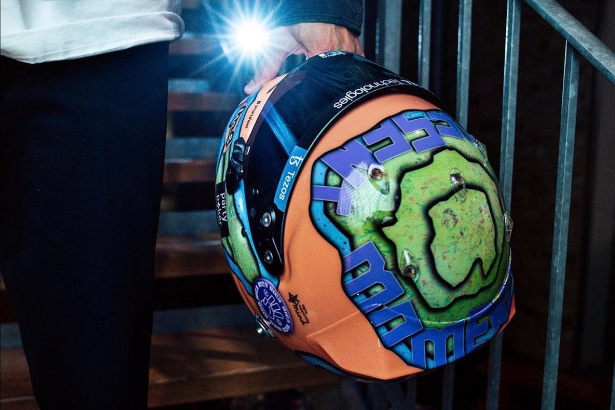 Casco de Daniel Ricciardo, McLaren
