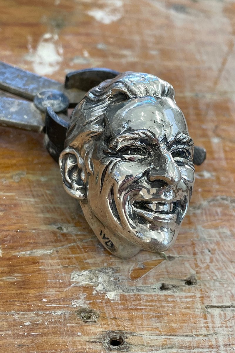 Helio Castroneves, Meyer Shank Racing at BorgWarner trophy modeling