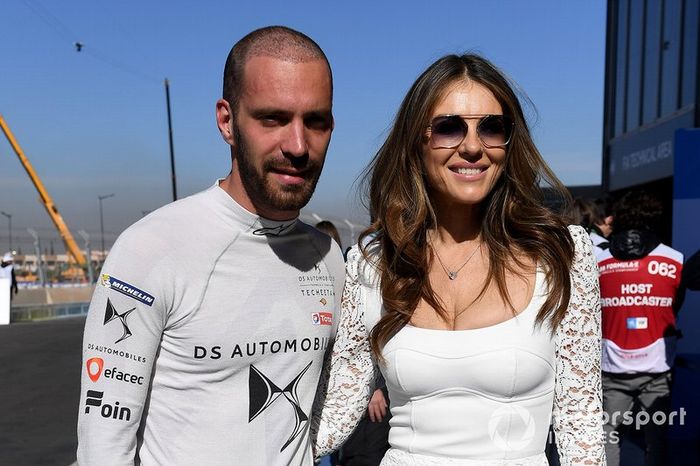 Jean-Eric Vergne, DS TECHEETAH, con Elizabeth Hurley 