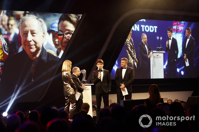 FIA President Jean Todt receives the Pioneer and Innovation Award