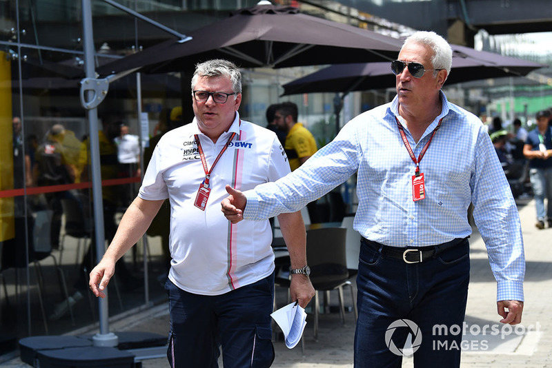 Otmar Szafnauer, Racing Point Force India Team Principal and Lawrence Stroll, Racing Point Force India F1 Team Owner