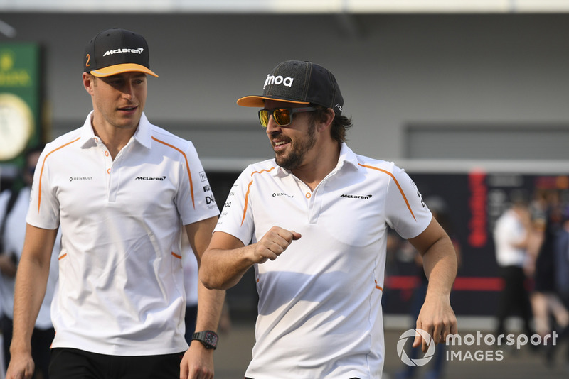 Stoffel Vandoorne, McLaren y Fernando Alonso, McLaren
