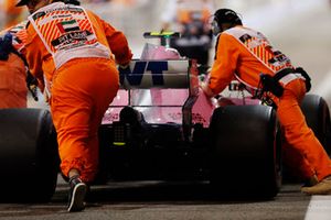 Esteban Ocon, Racing Point Force India VJM11, retires from the race