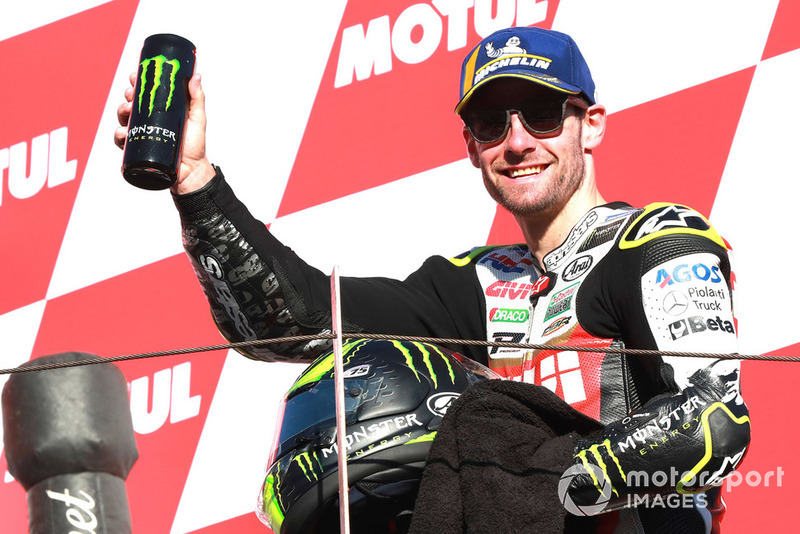 Podio: il secondo classificato Cal Crutchlow, Team LCR Honda