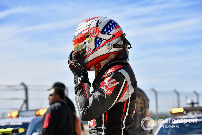 Kevin Magnussen, Haas F1 Team dans le parc fermé