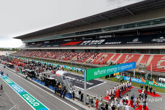 La parrilla previa a la carrera