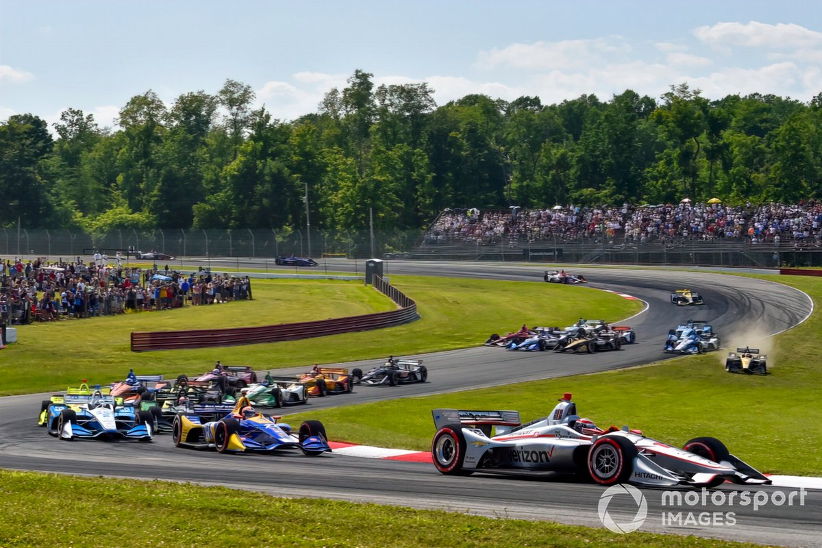 Start zum IndyCar-Rennen in Mid-Ohio 2019: Will Power, Team Penske Chevrolet, führt