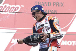 Podium : le vainqueur Marc Marquez, Repsol Honda Team