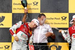 Podium: Sieger Edoardo Mortara Audi Sport Team Abt Sportsline, Audi RS 5 DTM; Hans-Jurgen Abt, Teamchef, Abt-Audi