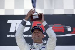 Podium: Race winner Roberto Colciago, Honda Civic TCR, Target Competition