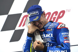 Podium : le vainqueur Maverick Viñales, Team Suzuki MotoGP