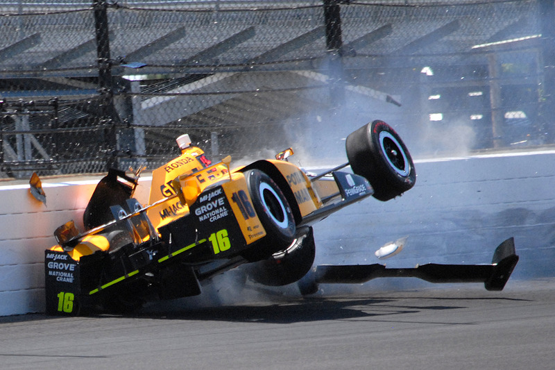 Unfall von Spencer Pigot, Rahal Letterman Lanigan Racing Honda