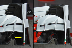 Ferrari SF16-H, diverse configurazioni per l'ala anteriore