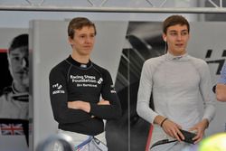 Ben Barnicoat, HitechGP Dallara F312  Mercedes-Benz; George Russell, HitechGP Dallara F312  Mercedes-Benz