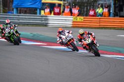 Chaz Davies, Aruba.it Racing - Ducati Team et Michael van der Mark, Honda WSBK Team
