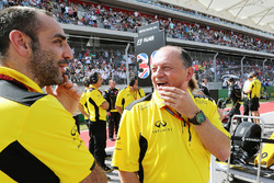 (L to R): Cyril Abiteboul, Renault Sport F1 Managing Director with Frederic Vasseur, Renault Sport F1 Team Racing Director on the grid
