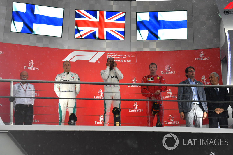 Podium: 1. Lewis Hamilton, 2. Valtteri Bottas, 3. Kimi Raikkonen