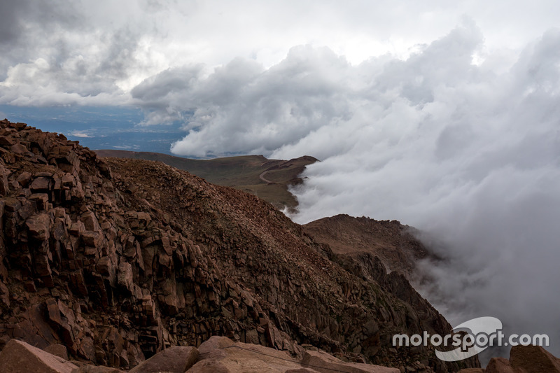 Clouds cover Pikes Peak