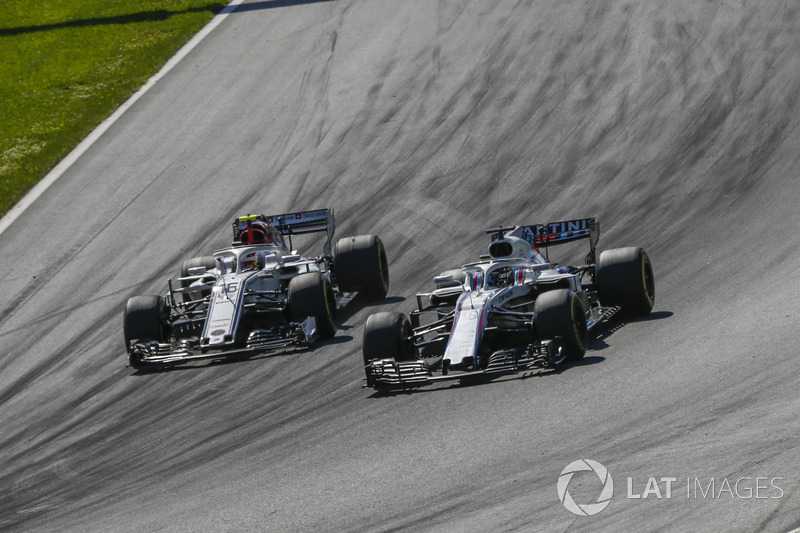 Lance Stroll, Williams FW41 Charles Leclerc, Sauber C37