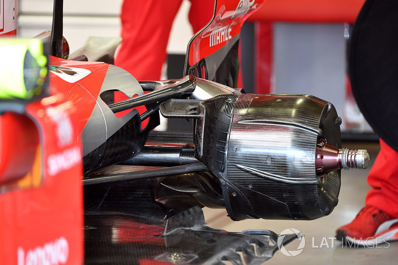 Место крепления заднего колеса Ferrari SF71H