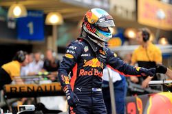 Daniel Ricciardo, Red Bull Racing RB13 festeggia nel parco chiuso