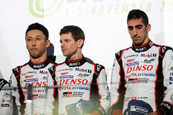 Podio: i vincitori della gara Sébastien Buemi, Anthony Davidson, Kazuki Nakajima, Toyota Gazoo Racin