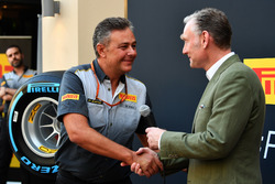Mario Isola, Pirelli Sporting Director and Sean Bratches, Formula One Managing Director, Commercial