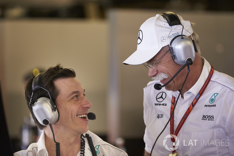 Toto Wolff, Executive Director Mercedes AMG F1, Dr Dieter Zetsche, CEO, Mercedes Benz