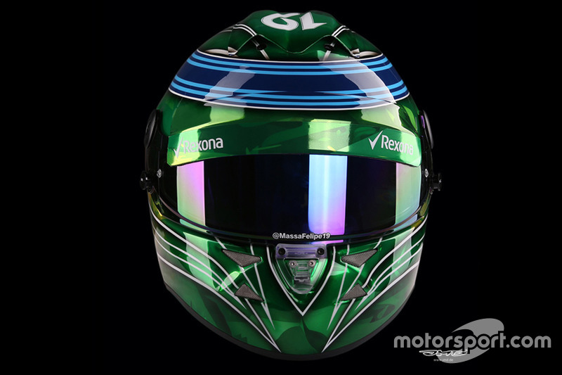 Capacete de Felipe Massa para o GP de Abu Dhabi