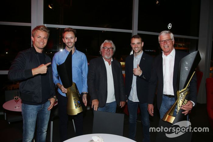 Nico Rosberg, René Rast, Keke Rosberg, Jamie Green, Arno Zensen, Audi Sport Team Rosberg
