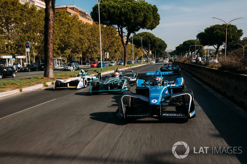 Sébastien Buemi, Renault e.Dams, Nelson Piquet Jr., Jaguar Racing, Lucas di Grassi, Audi Sport ABT Schaeffler, Luca Filippi, NIO Formula E Team