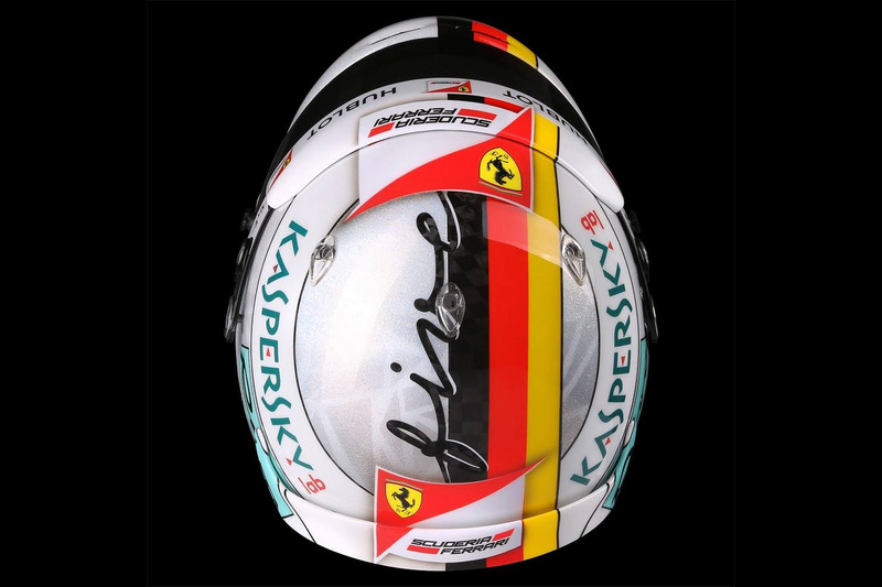 Casque spécial de Sebastian Vettel