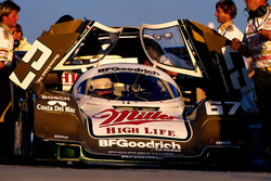 Race winner Bob Wollek, Derek Bell and John Andretti, Porsche 962