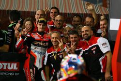 Chaz Davies, Ducati Team en Parc Ferme