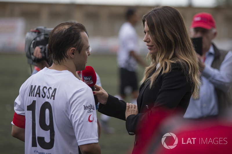 Felipe Massa, ve Federica Masolin, Sky Italia